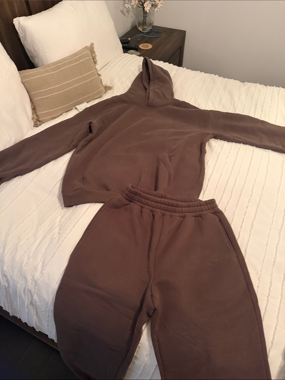 Comfrt Cozy Brown Hoodie & Sweatpants Set
